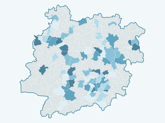 Carte de l'évolution des prix immobiliers dans le Lot-et-Garonne (47)