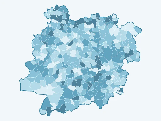 Carte du vote Emmanuel Macron dans le Lot-et-Garonne (47)