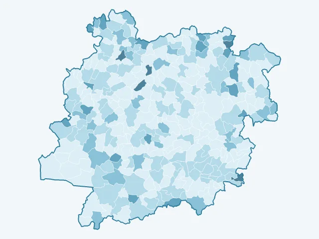 Carte du vote Nathalie Arthaud dans le Lot-et-Garonne (47)