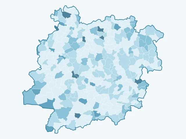 Carte du vote Philippe Poutou dans le Lot-et-Garonne (47)