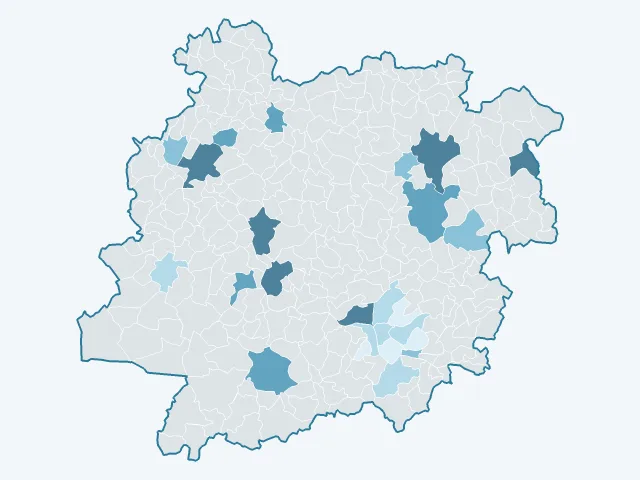 Carte du rendement locatif dans le Lot-et-Garonne (47)