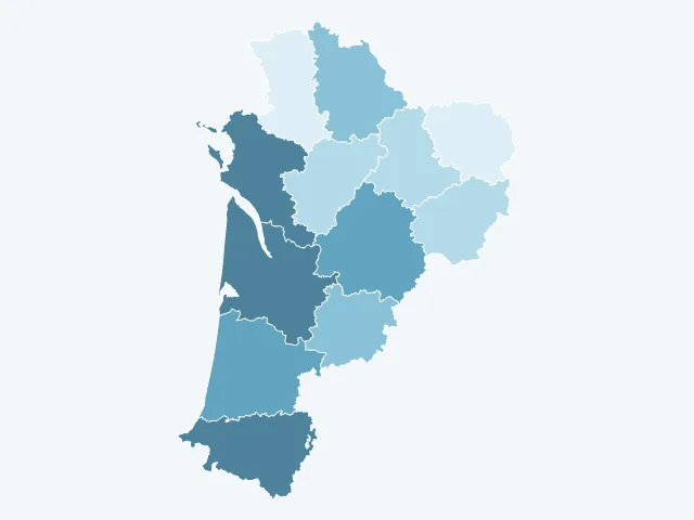 Carte des prix de l'immobilier en Nouvelle-Aquitaine