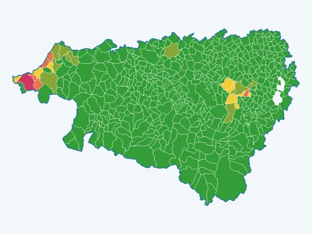 Carte des cambriolages dans les Pyrénées-Atlantiques (64)