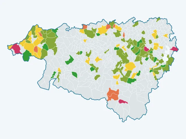 Carte de la satisfaction des habitants dans les Pyrénées-Atlantiques (64)