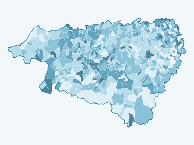Carte des logements vacants dans les Pyrénées-Atlantiques (64)
