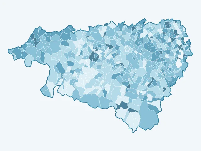 Carte du vote Éric Zemmour dans les Pyrénées-Atlantiques (64)