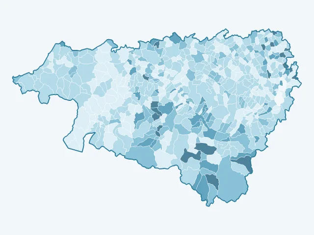Carte du vote Fabien Roussel dans les Pyrénées-Atlantiques (64)