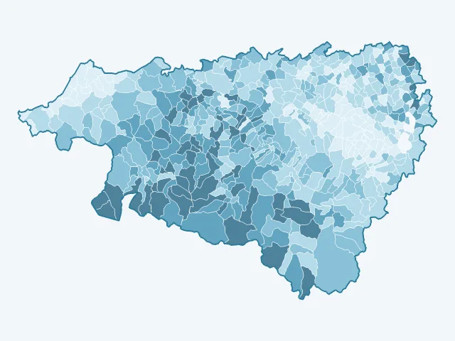 Carte du vote Jean Lassalle dans les Pyrénées-Atlantiques (64)