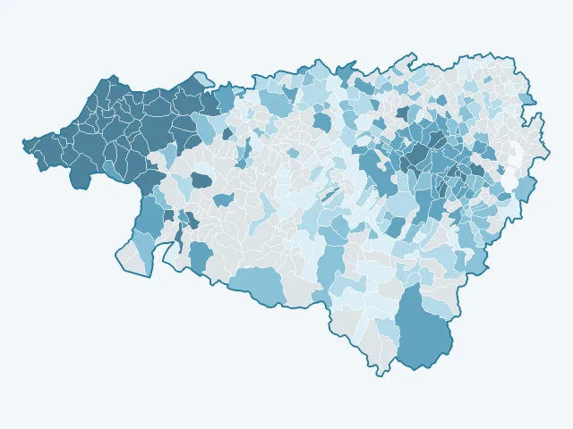 Carte des prix de l'immobilier dans les Pyrénées-Atlantiques (64)
