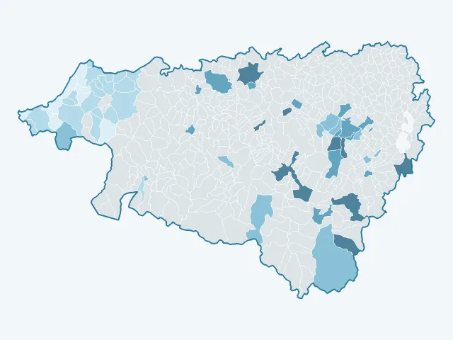 Carte du rendement locatif dans les Pyrénées-Atlantiques (64)
