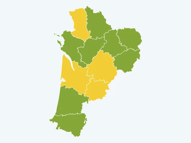 Carte du sentiment de sécurité en Nouvelle-Aquitaine