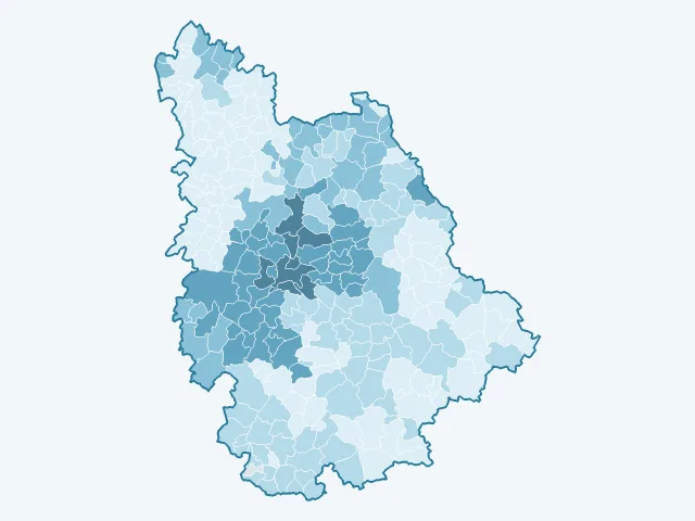 Carte des loyers dans la Vienne (86)