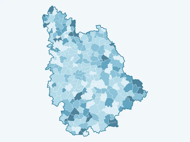 Carte du vote Éric Zemmour dans la Vienne (86)