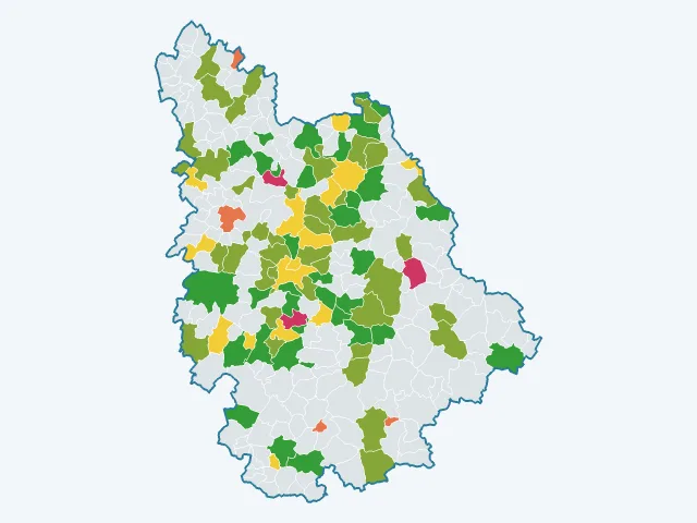 Carte du sentiment de sécurité dans la Vienne (86)