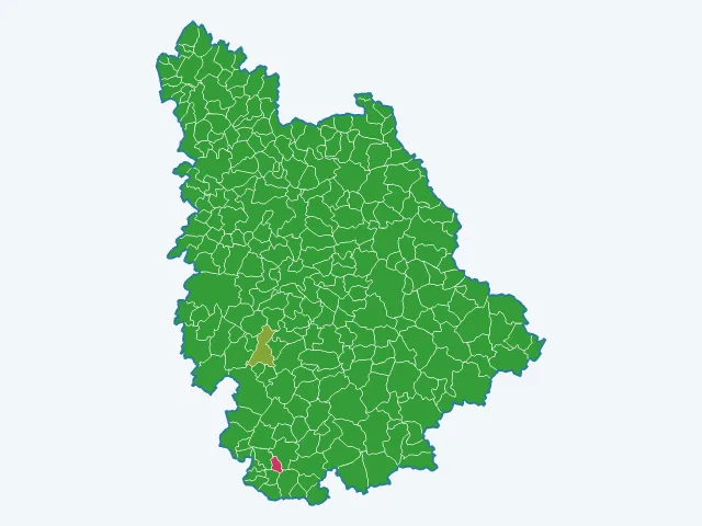 Carte des infractions liées aux stupéfiants dans la Vienne (86)