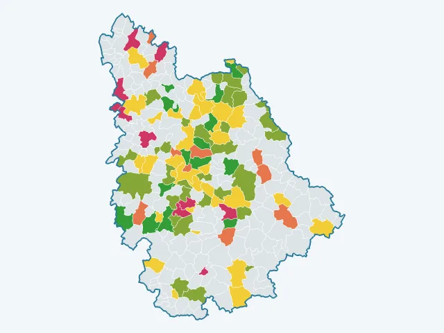 Carte de la vie pratique dans la Vienne (86)