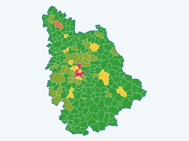Carte des vols et dégradations dans la Vienne (86)