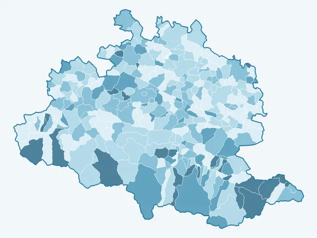Carte du vote Anne Hidalgo dans l'Ariège (09)