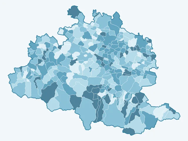 Carte du vote Emmanuel Macron dans l'Ariège (09)