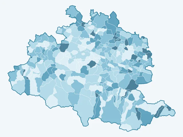 Carte du vote Éric Zemmour dans l'Ariège (09)