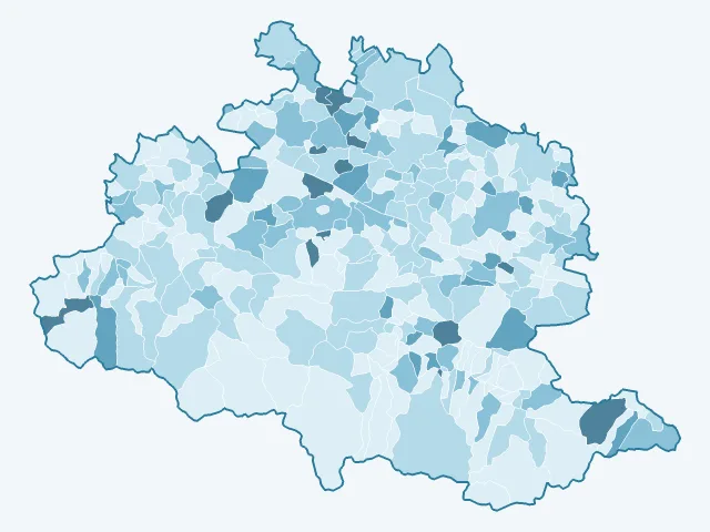 Carte du vote Nicolas Dupont-Aignan dans l'Ariège (09)
