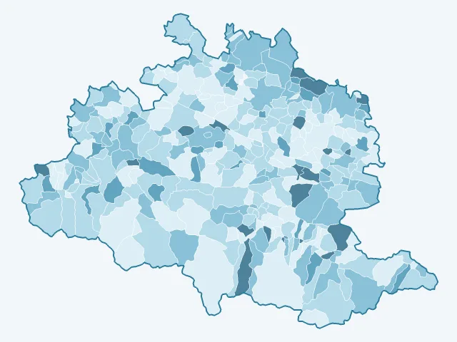 Carte du vote Valérie Pécresse dans l'Ariège (09)