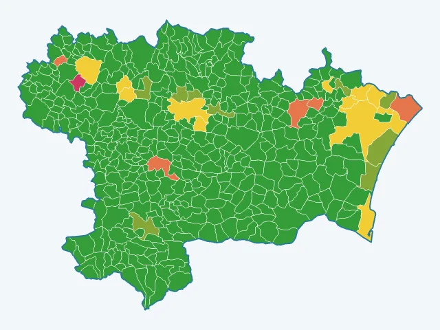 Carte des cambriolages dans l'Aude (11)