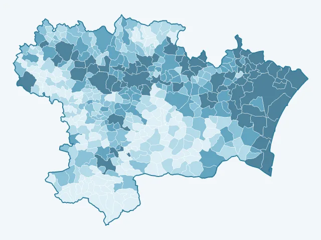 Carte du nombre d'habitants dans l'Aude (11)