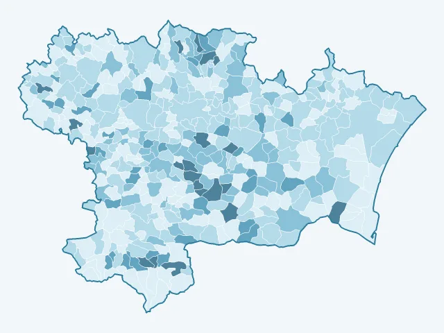 Carte du vote Anne Hidalgo dans l'Aude (11)