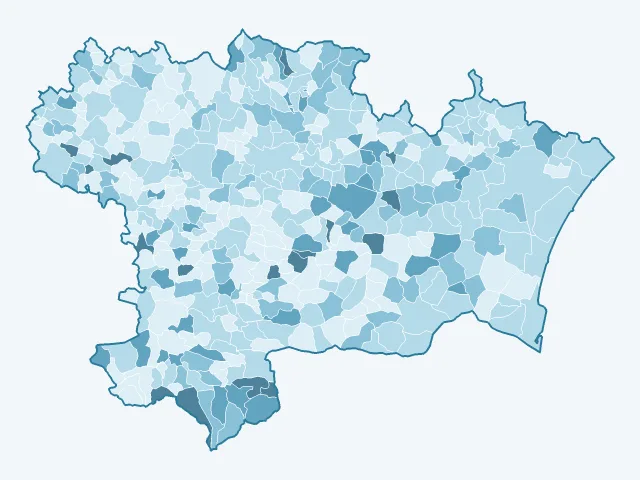 Carte du vote Fabien Roussel dans l'Aude (11)