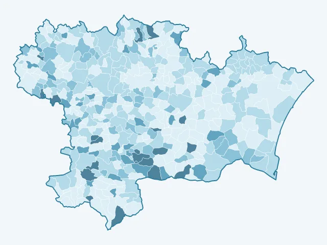 Carte du vote Nicolas Dupont-Aignan dans l'Aude (11)
