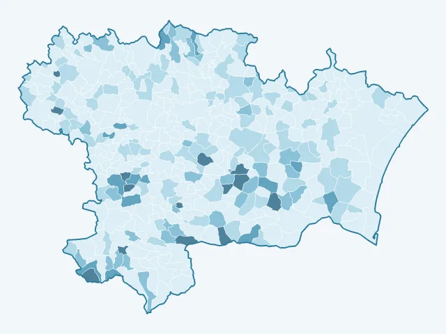 Carte du vote Philippe Poutou dans l'Aude (11)