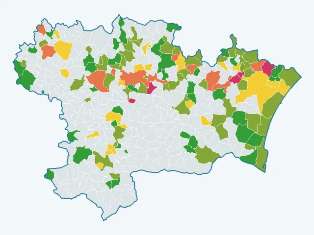 Carte du sentiment de sécurité dans l'Aude (11)