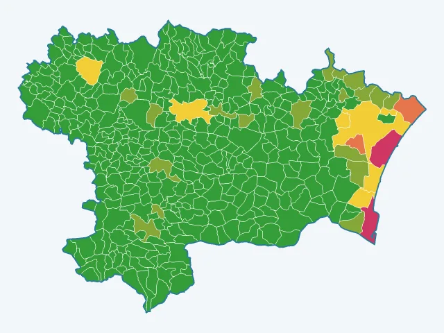 Carte des vols et dégradations dans l'Aude (11)