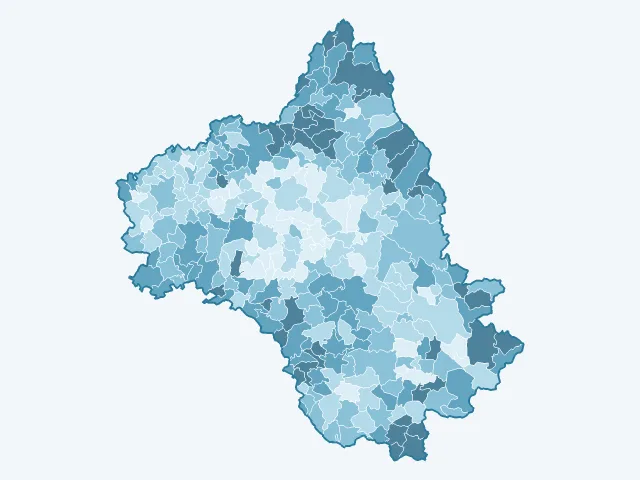 Carte de l'âge moyen dans l'Aveyron (12)