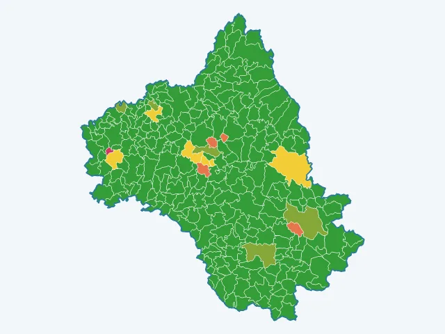 Carte des cambriolages dans l'Aveyron (12)