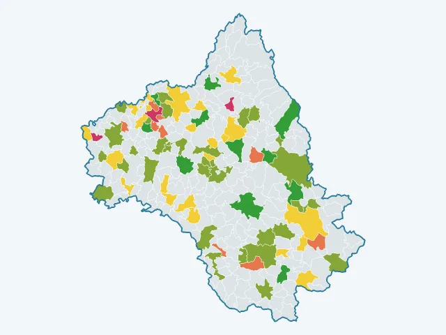 Carte de la satisfaction des habitants dans l'Aveyron (12)