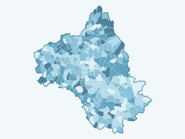 Carte des logements vacants dans l'Aveyron (12)