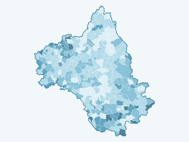Carte du vote Fabien Roussel dans l'Aveyron (12)