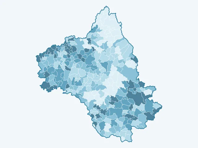 Carte du vote Jean-Luc Mélenchon dans l'Aveyron (12)