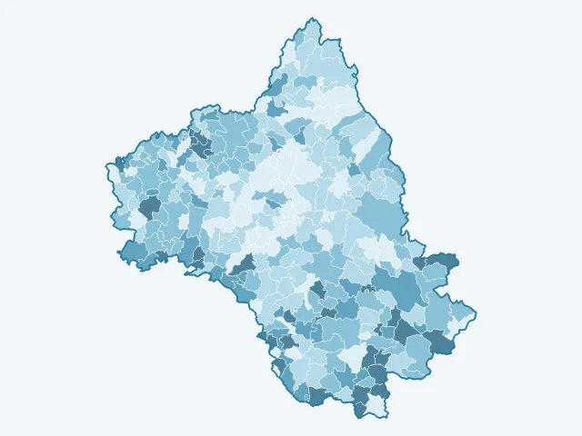Carte du taux de chômage dans l'Aveyron (12)