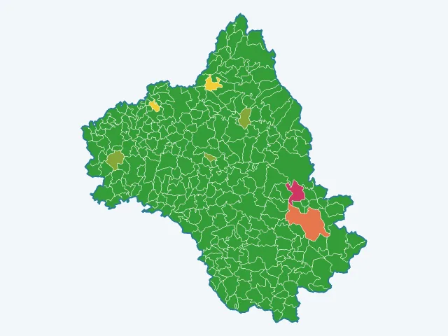 Carte des infractions liées aux stupéfiants dans l'Aveyron (12)