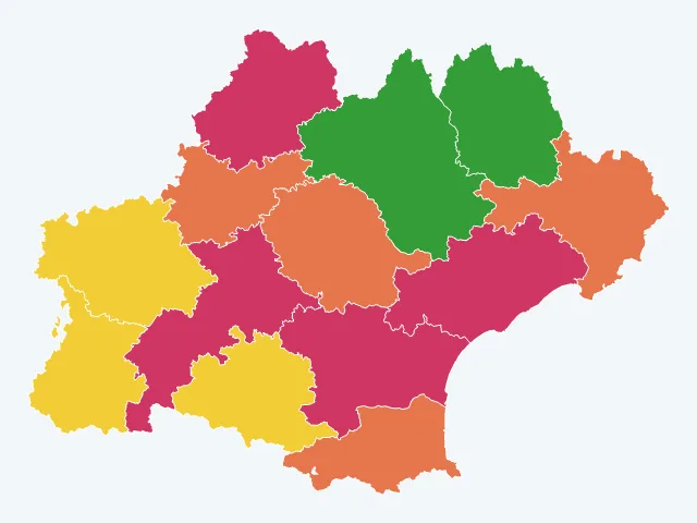 Carte des cambriolages en Occitanie