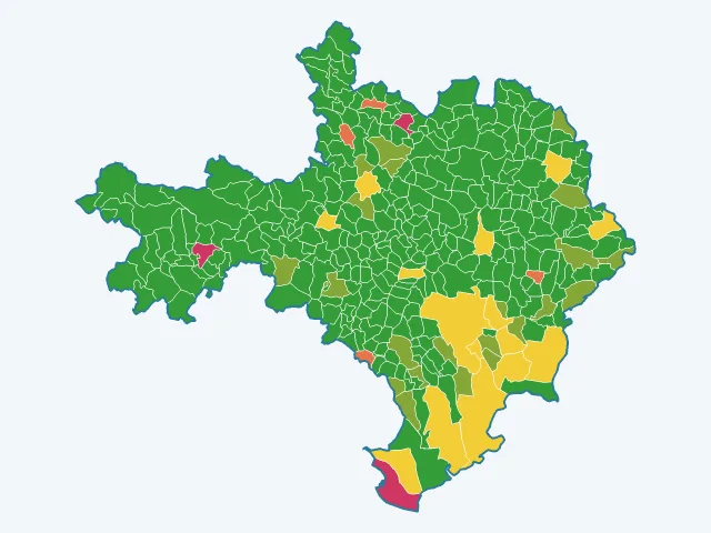 Carte des agressions physiques et sexuelles dans le Gard (30)