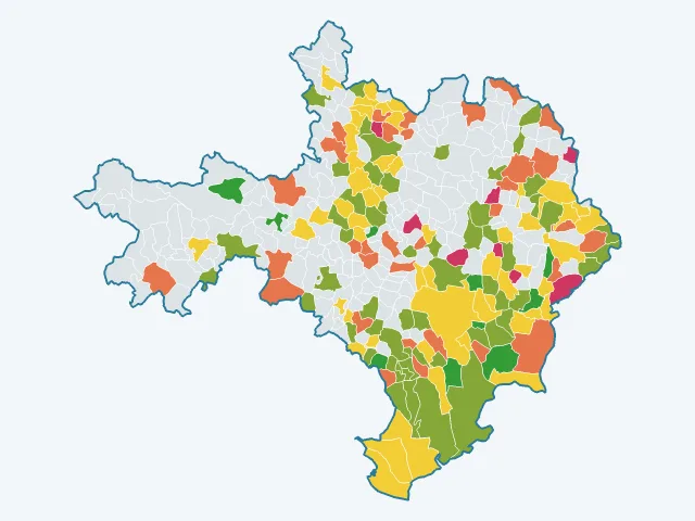 Carte de la satisfaction des habitants dans le Gard (30)