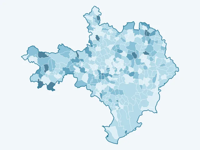 Carte du vote Anne Hidalgo dans le Gard (30)