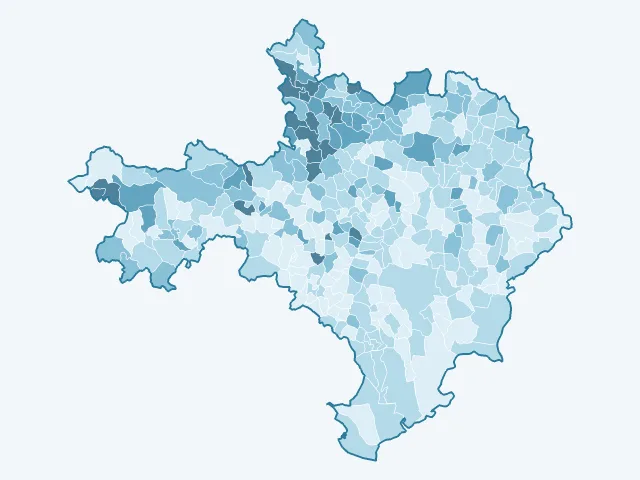 Carte du vote Fabien Roussel dans le Gard (30)