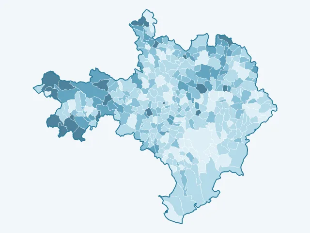 Carte du vote Jean Lassalle dans le Gard (30)