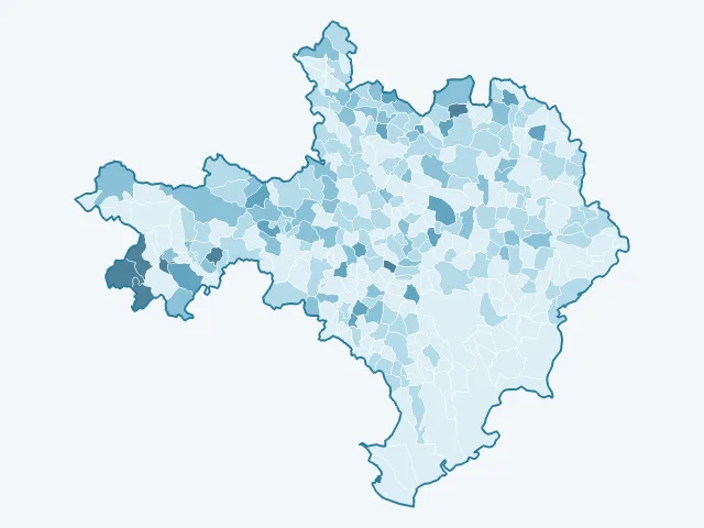 Carte du vote Philippe Poutou dans le Gard (30)