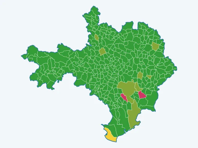 Carte des infractions liées aux stupéfiants dans le Gard (30)